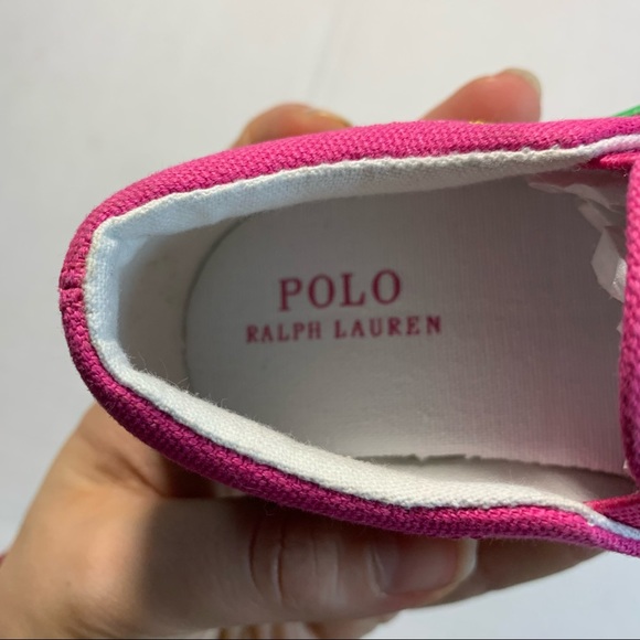 POLO Ralph Lauren fuchsia toddler shoes NIB - Picture 8 of 11